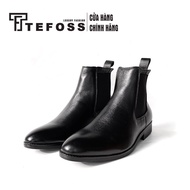 Giày nam chelsea boot da bò thật TEFOSS HT650 cổ cao thời trang size 38-44- ĐẾ KHÂU
