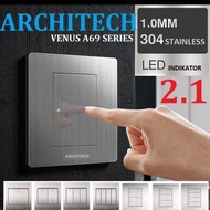 saklar sakelar stopkontak architect VENUS SILVER INBOW A69 SERIES