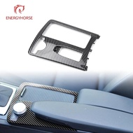 For Mercedes W204 W207 W212 Carbon Fiber Center Console Cup Holder Cover Armrest Storage Box Roller 