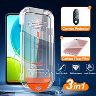 3-in-1 Vivo Y04 9H Clear Tempered Glass For Vivo Y04s Y05 Y03 Y03T Y02 Y02T Y02a Y02s Y01 Y31d Y21d 