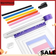 30 Hole Punch Binding Machine, Hand Push Loose Leaf Hole Punch, A4 A5 A6 A7 B5 B6 B7 Book Binder Not