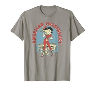 Betty Boop & Bimbo American Sweetheart Retro Diner Portrait T-Shirt