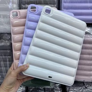 Ultra Thin Candy colors Down Jacket Case For iPad Pro 12.9 2021 Generation iPad Pro 12.9  inch 2022 Soft TPU Shockproof Cover