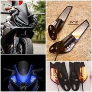 Side Mirror Fairing Motor MT086 Bracket With Rubber R15 Pulsar R25 KR150 Ninja250 ER6F R1 R6 CBR250R