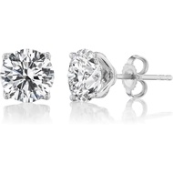 1/2 to 4 Carat Lab Planting Diamond Round Earrings Women's I 14k Gold Earrings (G-H, VS1-VS2, 0.50 t