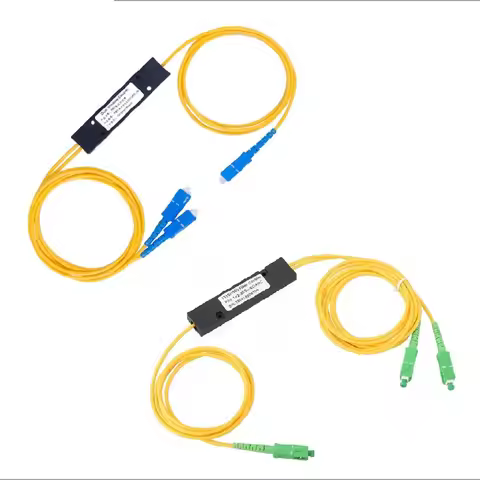 PLC Splitter SC A/UPC 1X2 PLC Singlemode Fiber Optical Splitter SC/UPC PCL Taper Type Splitter Compu