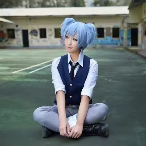 Anime Assassination Classroom Shiota Nagisa Cosplay Costumes Tie Vest Halloween Christmas Party Unif