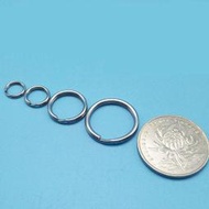 [現貨] G-043 圓圈 12mm 不銹鋼 圓形鑰匙圈 實用手工材料單個鑰匙圈鑰匙鏈奶嘴鏈連接扣飾品配件耐用實用