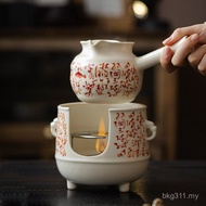 Tea Brewing Set Kung Fu Tea Set Stove Outdoor Alcohol Stove Soda Glaze Tea Brewing Carbon Stove Set 