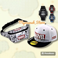 MARVEL character boy's WAISTBAG + HAT kids handbag