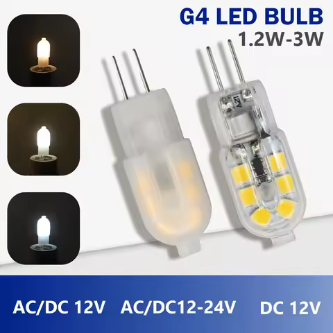 5-50pcs High Light LED G4 MINI AC DC 12V 24V Low Power 1.2W 1.4W 1.5W 2W 3W Efficiency Strobe for Cr