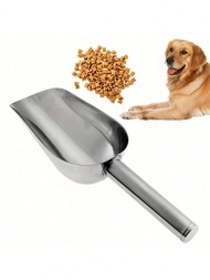 Stainless Steel Pet Food Scoop - Large Capacity Dog Cat Food Dispenser With Handle Hook Heavy-Duty R