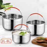 [EruditeCourtS] Stainless Steel Steamer Basket Pot Accessories for 3/6/8 Qt Pot Pressure Cooker [NEW