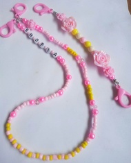 Kalung masker anak + Konektor masker Anak (1 set) bisa request nama atau warna dan model