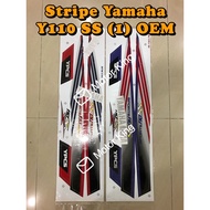Stripe Sticker Cover Set Yamaha Y110 SS (1) OEM
