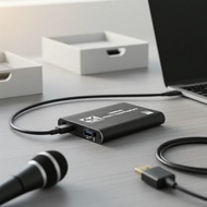 4K HDMI to USB Video Capture Card, USB3.0, 1080P 60FPS Game Capture for PS4, Camera, Switch, Phone, 