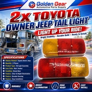 2 pc Toyota 3K 4K 3AU 12R Owner Jeep Tail Light (Hella Type - Class A)