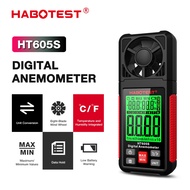 HABOTEST HT605S Digital Anemometer Six Wind Speed Measurement Units Switchable High-precision Bearin