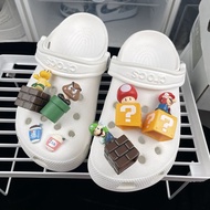Super Mario crocs crocs Shoe Accessories diy Shoe Buckle Accessories Detachable