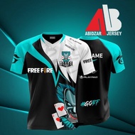 Esport Jersey Custom Game Free Fire Baju Gaming FF PUBG AOV Free Nickname Logo Free Baju Jersey Lela