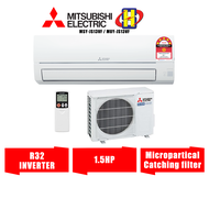Mitsubishi Air Conditioner (1.5HP) R32 Inverter Microparticle Catching Filter AirCon MSY-JS13VF / MUY-JS13VF