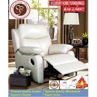 BOSTON, Superior Comfort, Perfect Style, GENUINE COW LEATHER, H/L 1R (Recliner) Sofa Set, RM 2,989 S