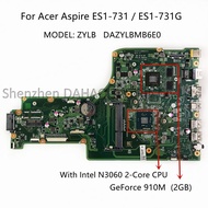 Acer ES1-711 ES1-731G Notebook Motherboard DAZYLBMB6E0 DA0ZYLMB6C0