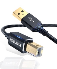AkoaDa USB 2.0 Printer Cable 20 ft, USB Type A Male to B Male Printer Scanner Cord High Speed Compat