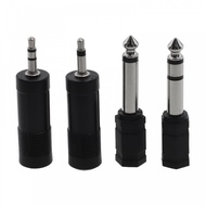 4PCS 3 5mm to 6 35mm Converter for Stereo Headphone Adaptor Black 14 Inch Female