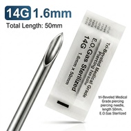 100-5pcs Piercing Needles Disposable 12G 14G 16G 18G 20G Sterile Ear Nose Septum Lip Sharp Hollow Bo