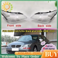 Car Headlight Lens Glass Lampcover Cover Lampshade Bright Shell for E60 E60LCI 2008-2010