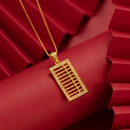 916 gold Lucky Fortune Abacus Pendant /Emas loket 916 Abacus Lock