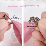 30pcs BROOCH STOPPER safety brooch stopper cover pin tudung