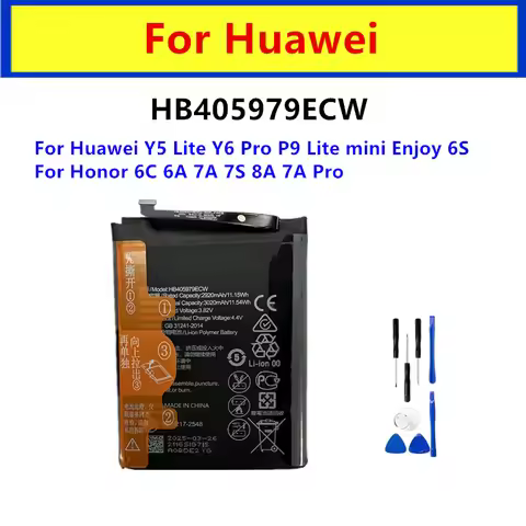 HB405979ECW High Quanlity Battery For Huawei Y5 Lite Y6 Pro P9 Lite mini Enjoy 6S Honor 6C 6A 7A 7S 