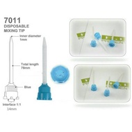 Alice dental mixing tip blue biru 1:1 tips gigi temporary crown bridge