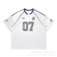 Rugby Casual over Men Women Summer Jersey232025Top size Loose Street American Short-Sleeved t-Shirt 