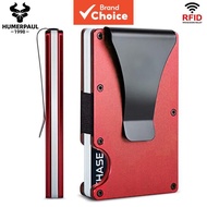 HUMERPAUL Card Holder Solid Color Aluminum Case Multi-slot Credit Card Wallet BP777 HUMERPAUL Pemega