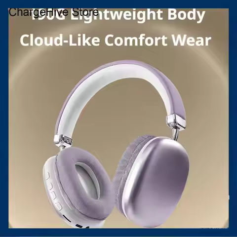 Wireless Headphones Bluetooth Active Noise Cancellation HIFI Stereo Surround Bass Noise Reduction Ea