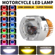 2.5 Inch Motorcycle Headlight Mini Shooting Light Devil & Angel Light 30W High Low lamp