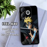 9 Flexible rubber softcase for ITEL A80/ naruto anime character Motif ITEL A80/kesing ITEL A80/silic