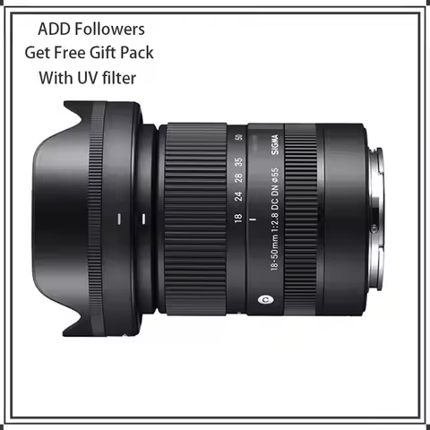 Sigma 18-50mm F2.8 DC DN Contemporary Lens APS-C Standard Zoom Mirrorless Camera Lens for Sony ZV-E1