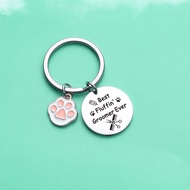 Dog Groomer DogGroomer Keychain Cute Dog Paw Pendant Product 1.6