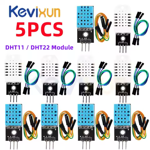 5PCS/DHT22 AM2302 DHT11/DHT22 Digital Temperature Humidity Sensor Module Board For Arduino Ultra-low