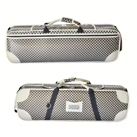 USA low tax 4/4 3/4 Violin Oxford Cloth Foam Square Box Square Box Violin Square Case With Hygromete