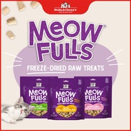 Stella & Chewy's Meowfulls Freeze-Dried Raw Cat Treats w Salmon Oil & Probiotics 1.5oz | 3 Recipes