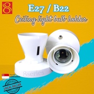 ( Bundle of 2) E27 /B22 Light Bulb Holder / Ceiling Ligh battern Holder