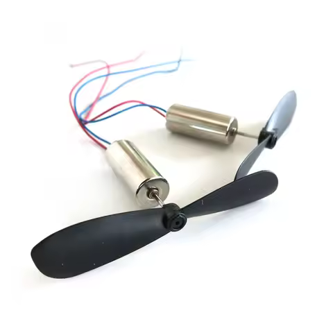 1set=2pcs DC3.7-4.2V 716 7*16MM Micro DIY Helicopter Coreless DC Motor With Propeller Great Torque H