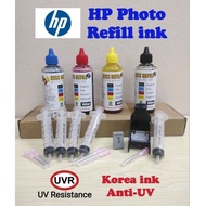Korea Hybrid Photo HP refill ink 100ml with syringe and tools for All HP inkjet Printer cartridge HP680 Hp65 HP63 HP682