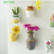 AEROGEM Vase Fridge Magnets, Decorative Unique Mini Ceramic Vase, DIY Craft Handmade Small Flower Ar