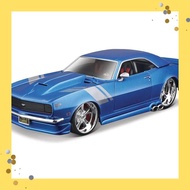 Maisto 1/24 Chevrolet Camaro ZL1 1968 Blue Classic Muscle Series Miniature Diecast Car - Completed 3